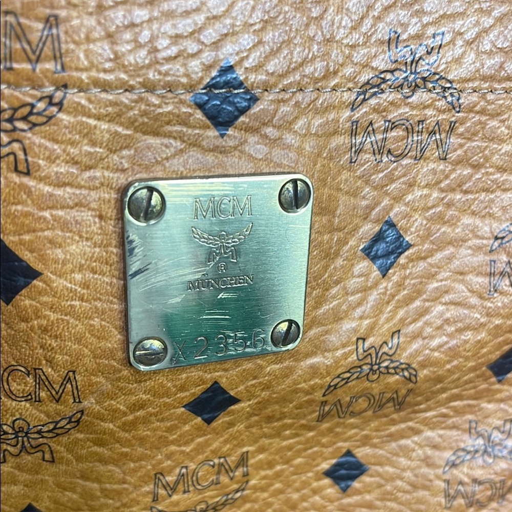 MCM Brown Leather Tote Bag - Picture 3 of 15